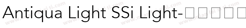 Antiqua Light SSi Light字体转换